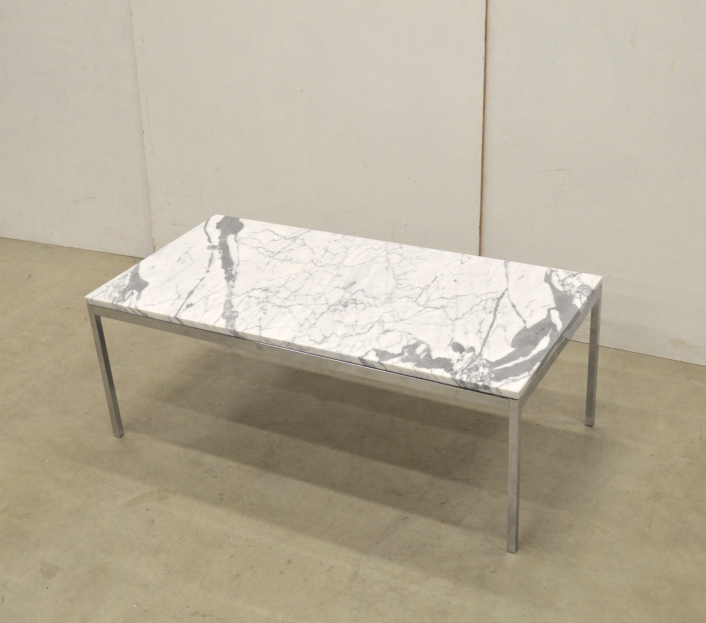 Florence Knoll Coffee Table Carrara Marble for Knoll International